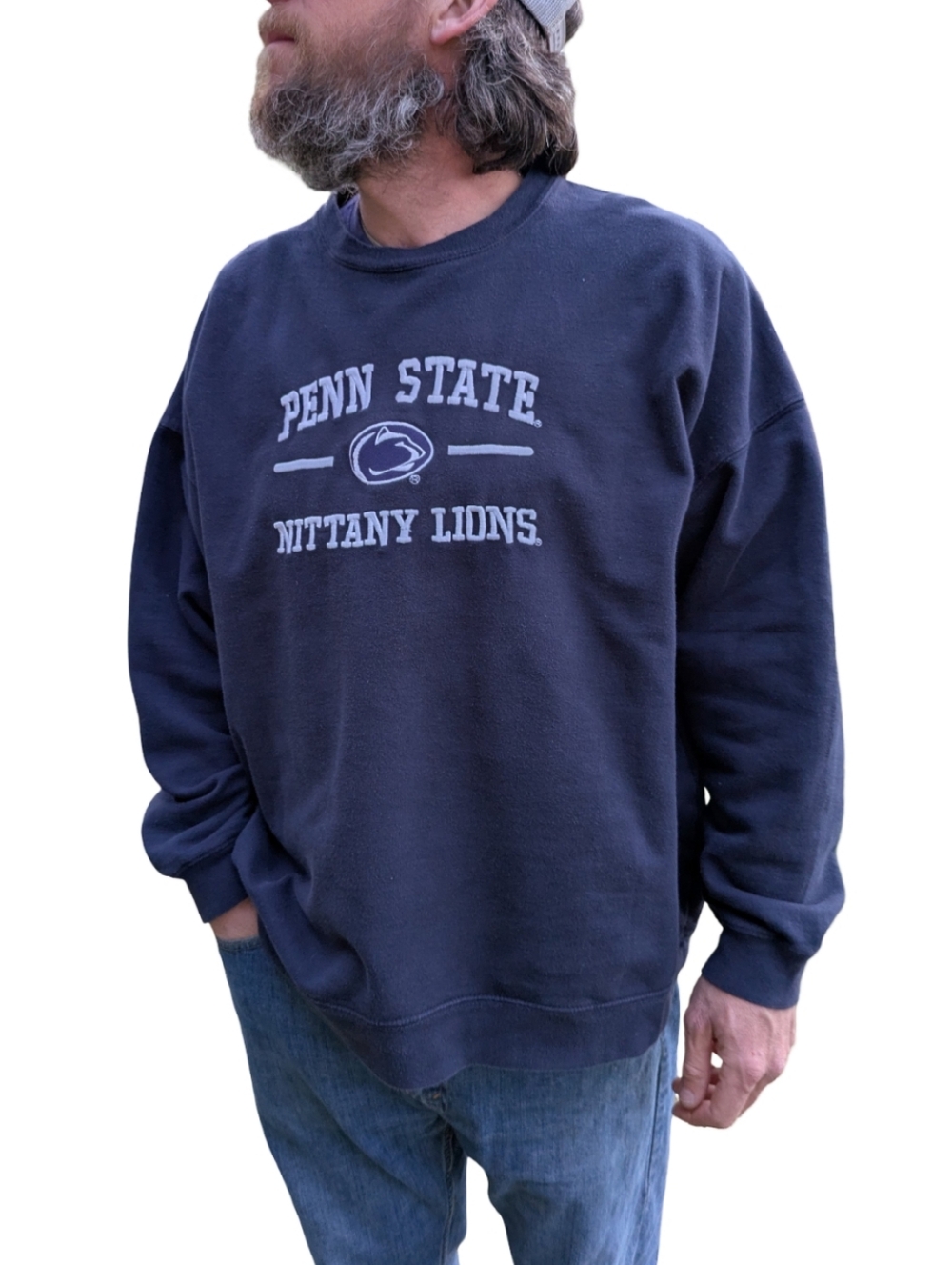Penn State Nittany Lions Navy Crewneck Sweatshirt - Old Varsity Brand 2X